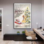 poster natalizio vintage 1