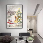 poster natalizio vintage 1
