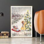 poster natalizio vintage 1