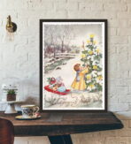 poster natalizio vintage 1
