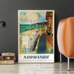 poster vintage normandia
