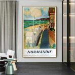 poster vintage normandia