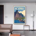 poster vintage norvegia