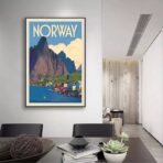 poster vintage norvegia