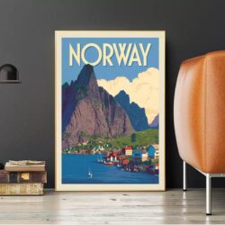poster vintage norvegia