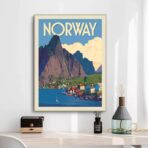 poster vintage norvegia