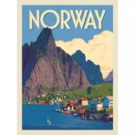 poster vintage norvegia
