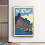 poster vintage norvegia