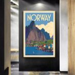 poster vintage norvegia