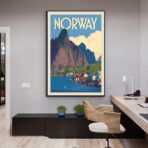 poster vintage norvegia