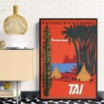 poster vintage nuova caledonia