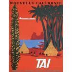 poster vintage nuova caledonia