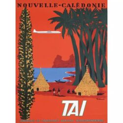 poster vintage nuova caledonia