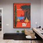 poster vintage nuova caledonia