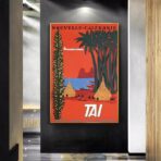 poster vintage nuova caledonia