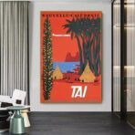 poster vintage nuova caledonia