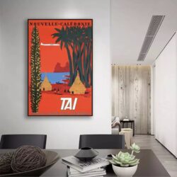 poster vintage nuova caledonia