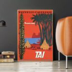 poster vintage nuova caledonia