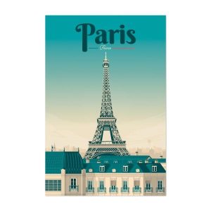 poster vintage di parigi
