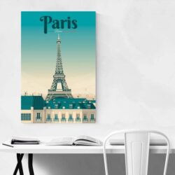 poster vintage di parigi