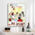 poster vintage paesi baschi
