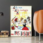 poster vintage paesi baschi