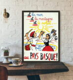 poster vintage paesi baschi