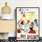 poster vintage paesi baschi