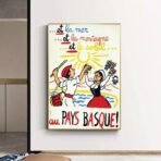 poster vintage paesi baschi