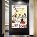 poster vintage paesi baschi