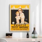 poster vintage di piccola barca