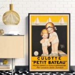 poster vintage di piccola barca