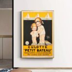 poster vintage di piccola barca