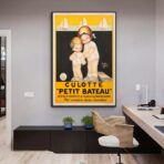 poster vintage di piccola barca