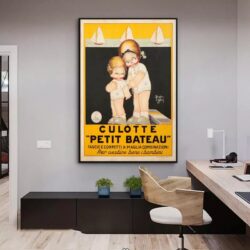 poster vintage di piccola barca