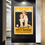 poster vintage di piccola barca