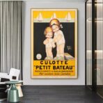 poster vintage di piccola barca