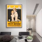 poster vintage di piccola barca