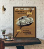 poster porsche vintage