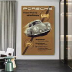 poster porsche vintage