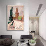 poster vintage praga