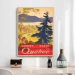 poster vintage quebec