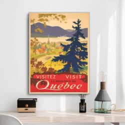 poster vintage quebec