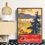poster vintage quebec