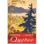 poster vintage quebec