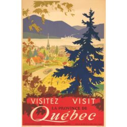 poster vintage quebec