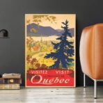 poster vintage quebec