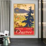 poster vintage quebec