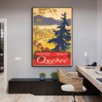 poster vintage quebec