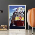 poster delle ferrovie vintage